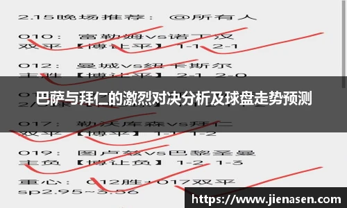 巴萨与拜仁的激烈对决分析及球盘走势预测